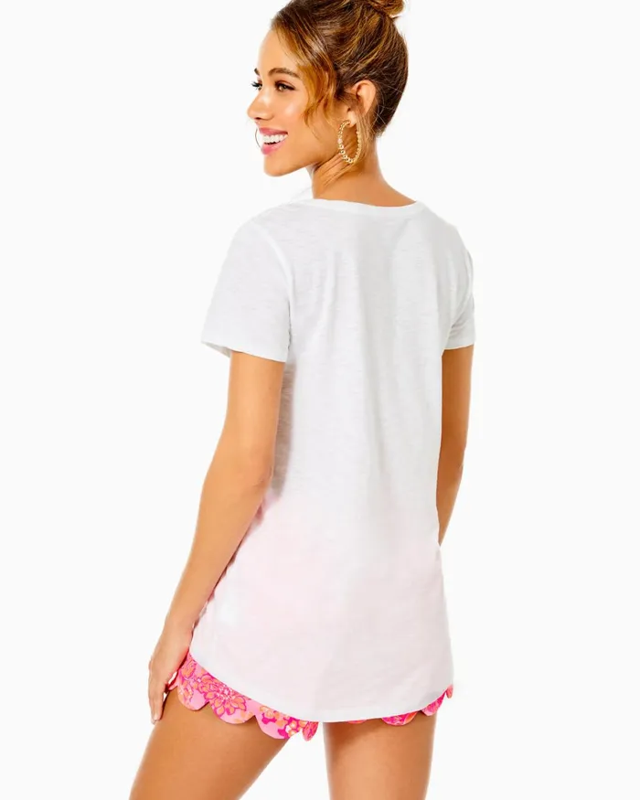 Tops WomenHome and Gifts Lilly Pulitzer Sheridan Long Sleeve Sweatshirt Cantaloupe Dip Dye Tops WomenHome and Gifts Lilly Pulitzer Sheridan Long Sleeve Sweatshirt Cantaloupe Dip Dye