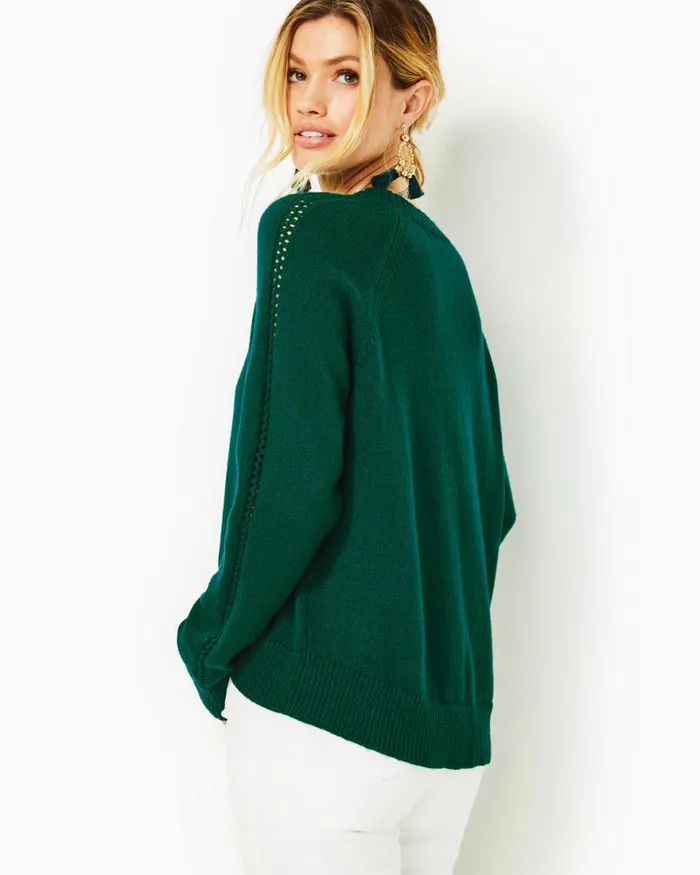 Tops Women Lilly Pulitzer Esma Sweater Evergreen