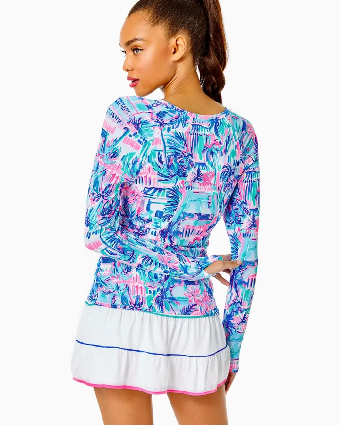 Tops Women Lilly Pulitzer UPF 50 Luxletic Canna Bra Tank Top Ravello Blue Perfect Match Tops Women Lilly Pulitzer UPF 50 Luxletic Canna Bra Tank Top Ravello Blue Perfect Match