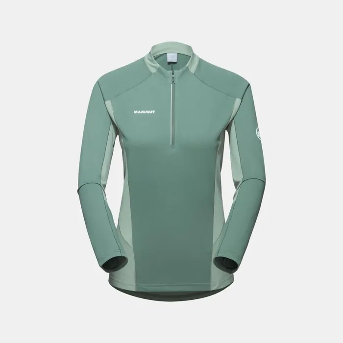 Tops Women Mammut Aenergy FL Half Zip Longsleeve Dark Jadejade