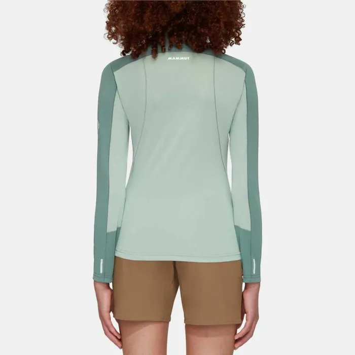 Tops Women Mammut Aenergy FL Half Zip Longsleeve Dark Jadejade Tops Women Mammut Aenergy FL Half Zip Longsleeve Dark Jadejade