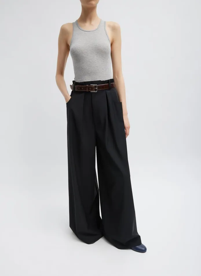 Tops Women Tibi Circular Fine Rib TShirt Tank