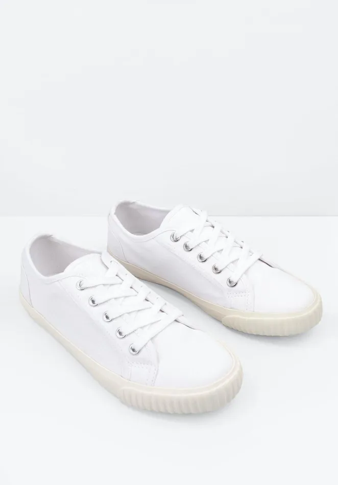 Trainers Women Hush Henley Canvas Trainers White
