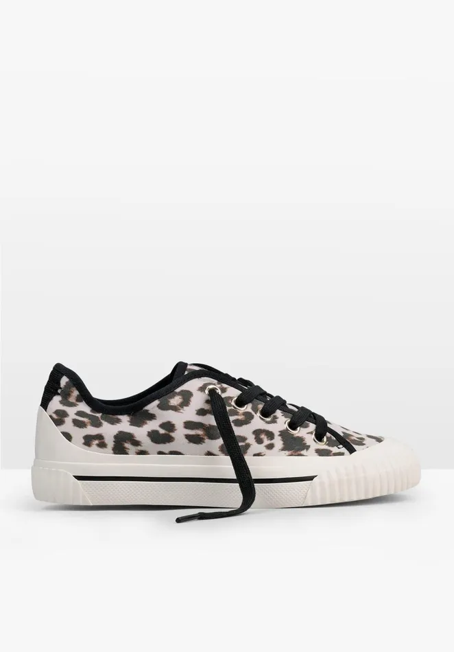 Trainers Women Hush Meon Leopard Canvas Trainers Leopard