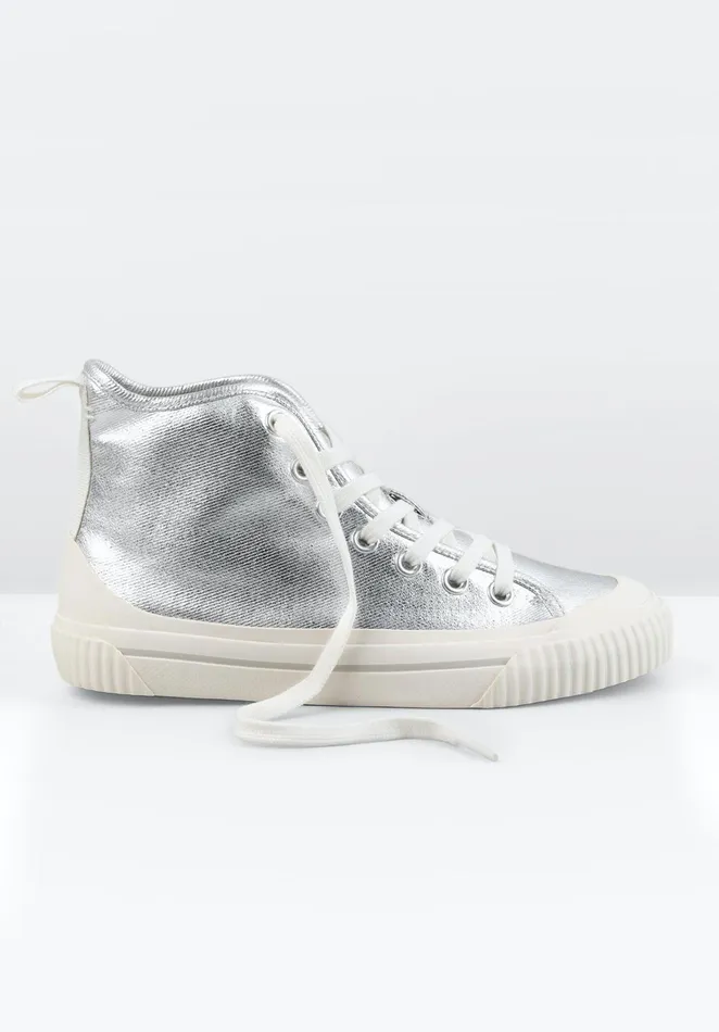 Trainers Women Hush Skye Hi Top Trainers Silver