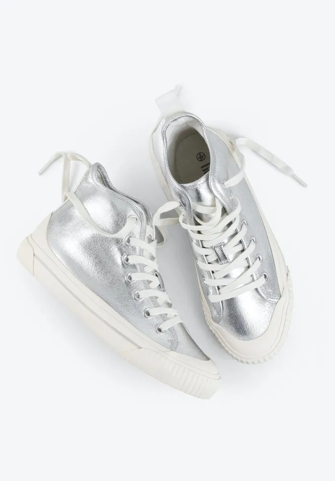 Trainers Women Hush Skye Hi Top Trainers Silver