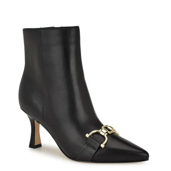 Trotte Dress Booties Black Leather Women Nine West Boots and Booties Trotte Dress Booties Black Leather Women Nine West Boots and Booties