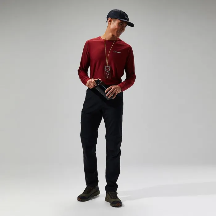 Trousers and Pants Men Berghaus Navigator Zip Off 20 Pant 8211 Black