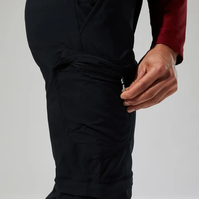 Trousers and Pants Men Berghaus Navigator Zip Off 20 Pant 8211 Black