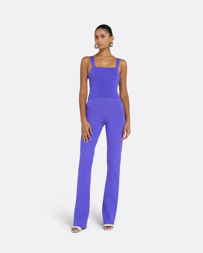 Trousers Khuno Anemone Blue Knit Trousers Anemone Blue Safiyaa Women