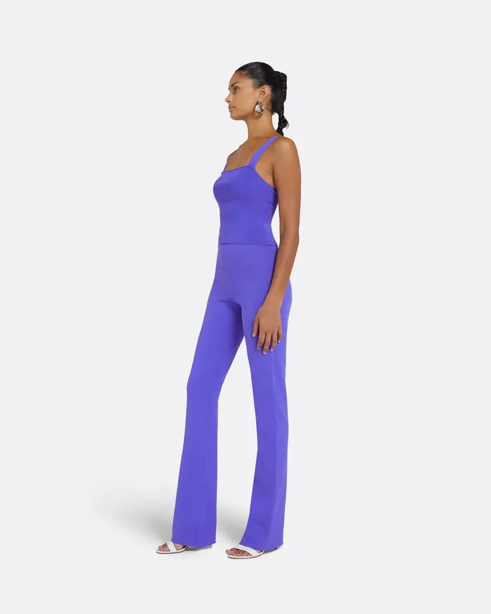 Trousers Khuno Anemone Blue Knit Trousers Anemone Blue Safiyaa Women