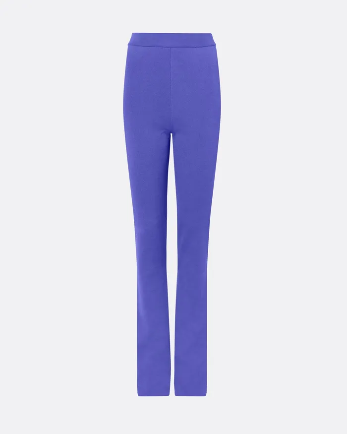 Trousers Khuno Anemone Blue Knit Trousers Anemone Blue Safiyaa Women
