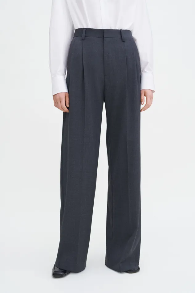 Trousers Women filippak Darcey Wool Trousers Dk Grey Mel Trousers Women filippak Darcey Wool Trousers Dk Grey Mel