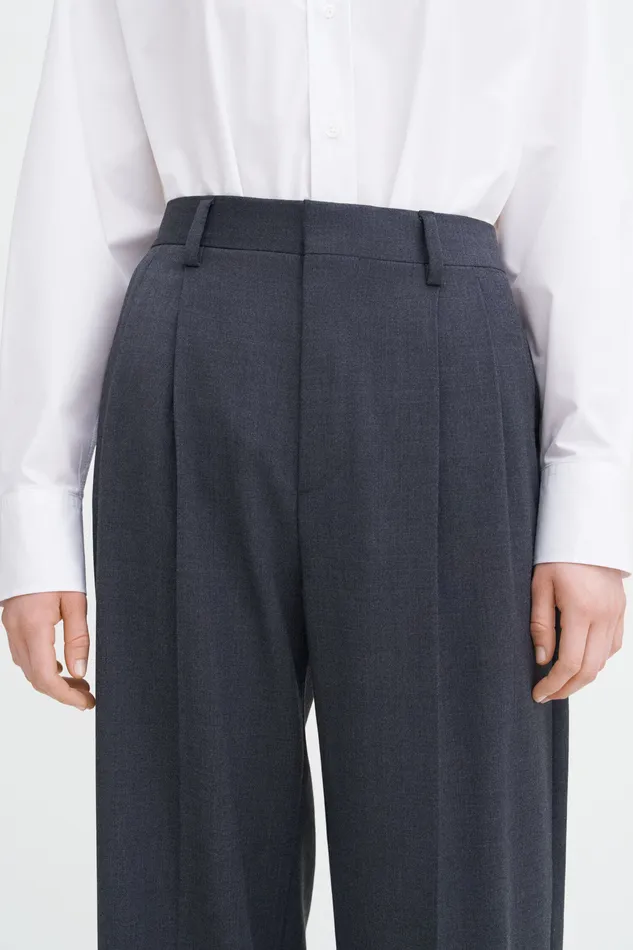 Trousers Women filippak Darcey Wool Trousers Dk Grey Mel Trousers Women filippak Darcey Wool Trousers Dk Grey Mel