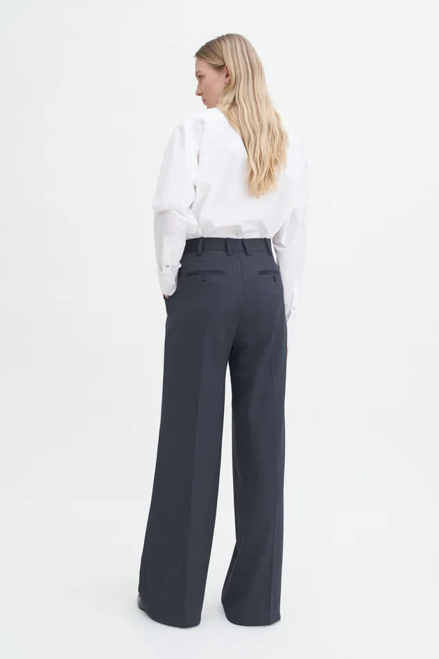 Trousers Women filippak Darcey Wool Trousers Dk Grey Mel Trousers Women filippak Darcey Wool Trousers Dk Grey Mel