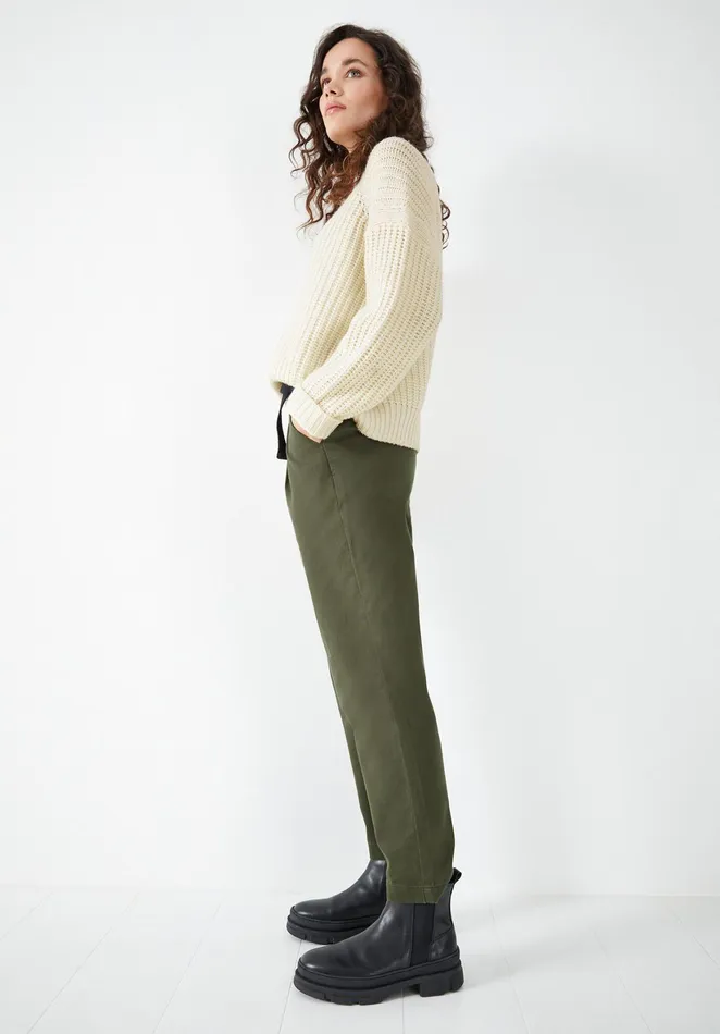 Trousers Women Hush Sade Straight Leg Trousers Khaki