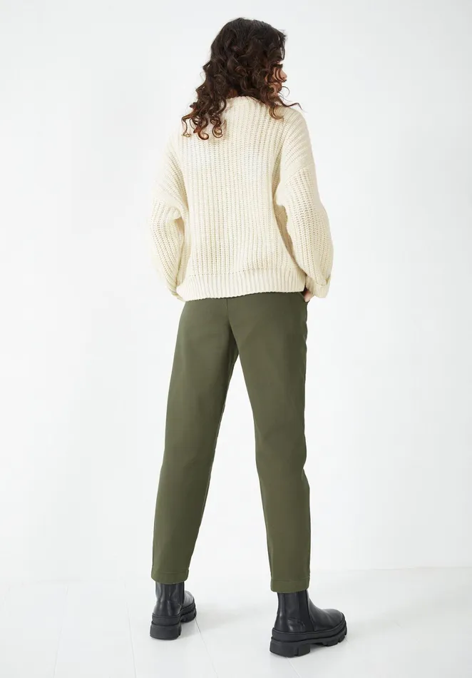 Trousers Women Hush Sade Straight Leg Trousers Khaki