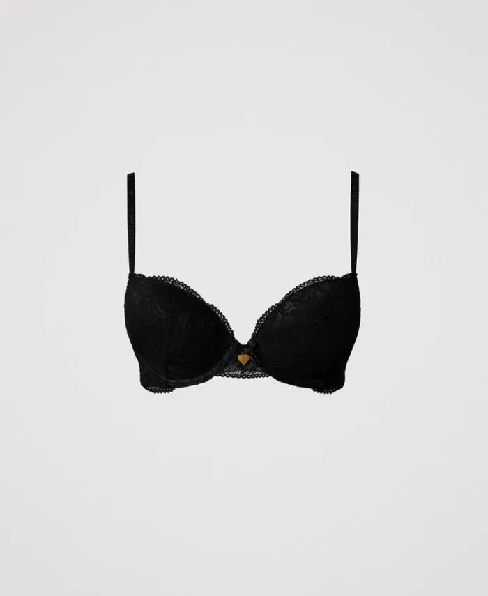 Twinset Underwear And Nightwear Lace Pushup Bra Black 8211 Clothing