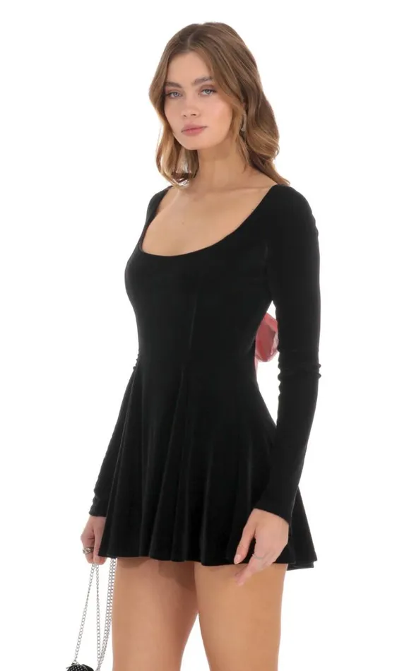 Velvet Satin Pink Tie Dress Black Women LUCY IN THE SKY Mini Dresses Velvet Satin Pink Tie Dress Black Women LUCY IN THE SKY Mini Dresses