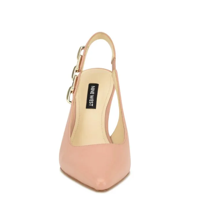Veroni Slingback Pumps Natural Leather Women Nine West Heels Veroni Slingback Pumps Natural Leather Women Nine West Heels