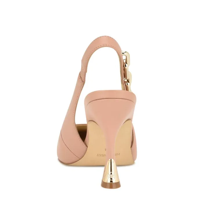 Veroni Slingback Pumps Natural Leather Women Nine West Heels Veroni Slingback Pumps Natural Leather Women Nine West Heels