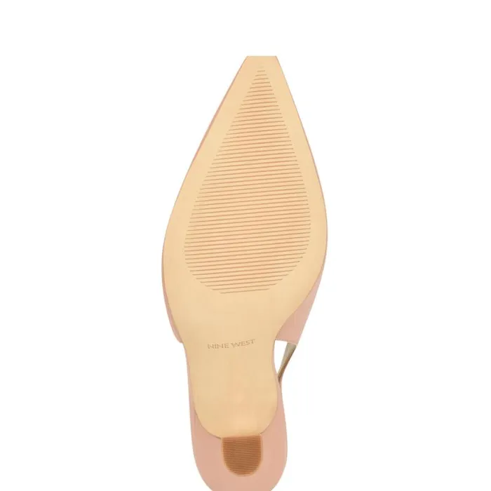 Veroni Slingback Pumps Natural Leather Women Nine West Heels Veroni Slingback Pumps Natural Leather Women Nine West Heels