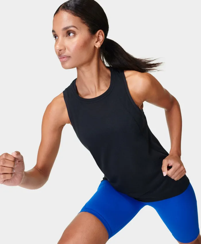 Vest Tops Pacesetter Running Vest Black Sweaty Betty Women