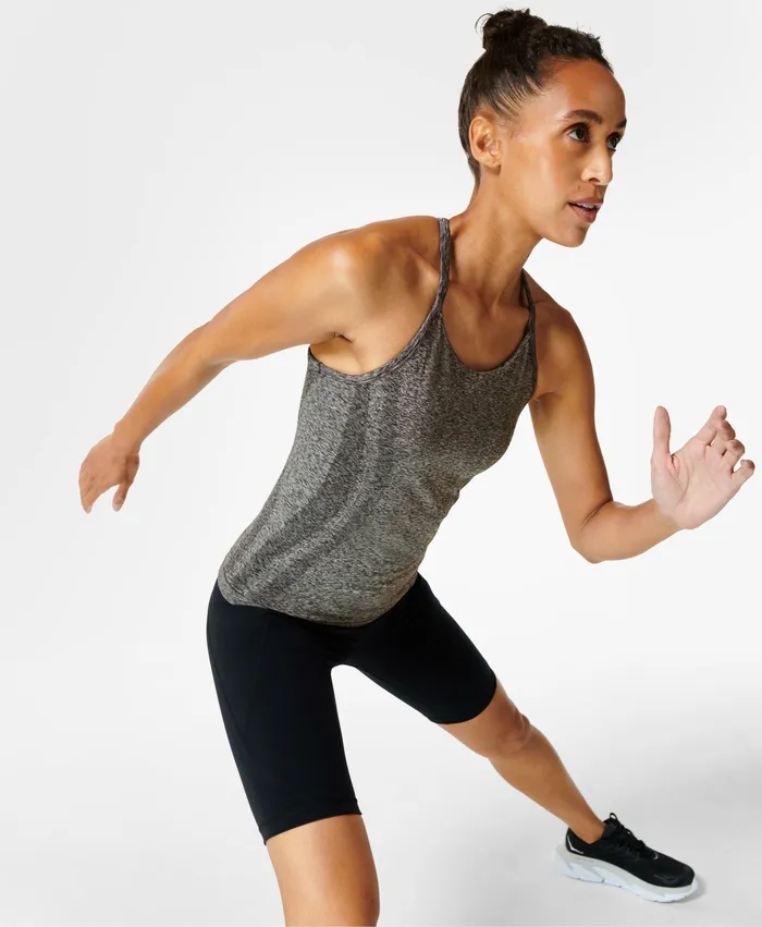 Vest Tops Women Elemental Seamless Workout Vest Black Sweaty Betty