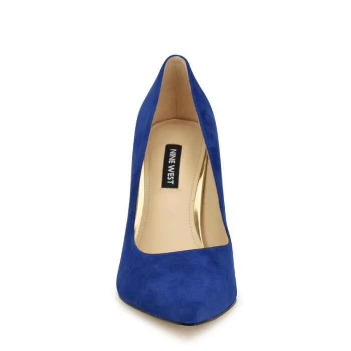 Vylot Pointy Toe Pumps Blue Suede Women Nine West Heels Vylot Pointy Toe Pumps Blue Suede Women Nine West Heels