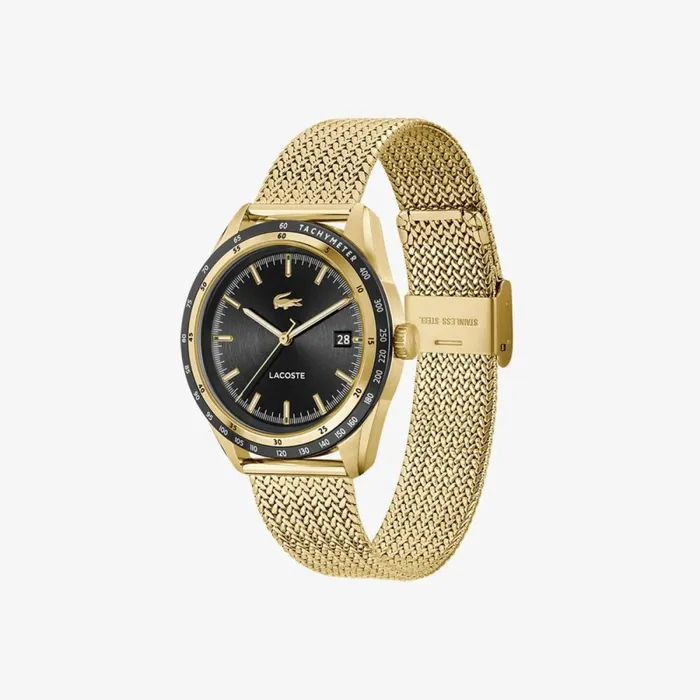 Watches Men Lacoste Men039s Everett Gold Mesh Watch Without Color 000