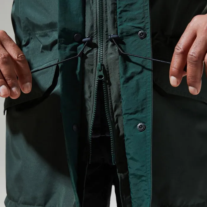 Waterproof Men Berghaus Long Cornice InterActive Jacket 8211 Dark Green