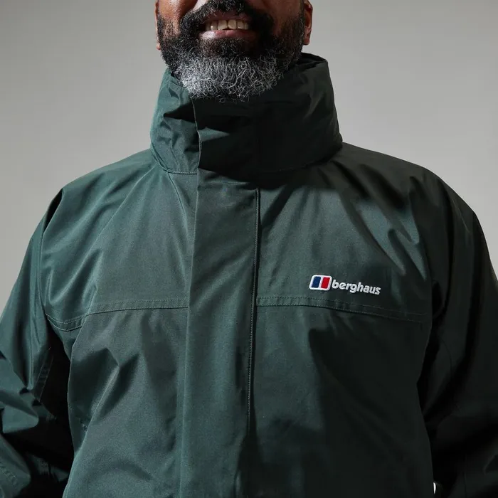 Waterproof Men Berghaus Long Cornice InterActive Jacket 8211 Dark Green