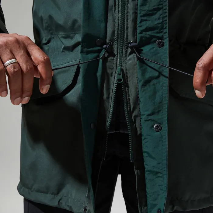 Waterproof Men Berghaus Long Cornice InterActive Jacket 8211 Dark Green
