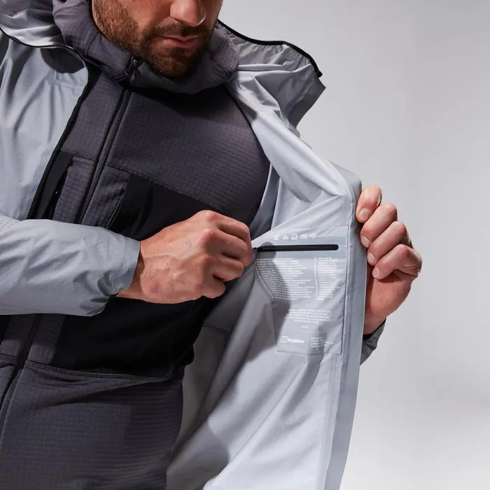 Waterproof Men Berghaus MTN Guide Hyper LT Jacket 8211 Grey