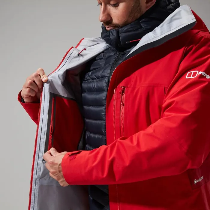 Waterproof Men Berghaus MTN Seeker GTX Jacket 8211 Red
