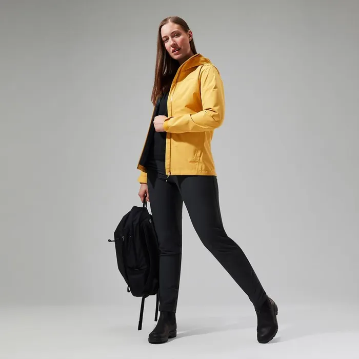 Waterproof Women Berghaus Arnaby Hooded Waterproof Jacket 8211 Yellow
