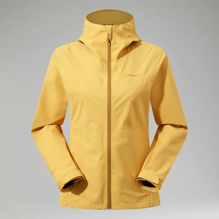 Waterproof Women Berghaus Arnaby Hooded Waterproof Jacket 8211 Yellow