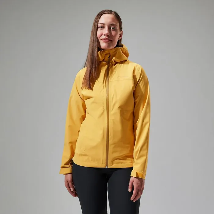 Waterproof Women Berghaus Arnaby Hooded Waterproof Jacket 8211 Yellow