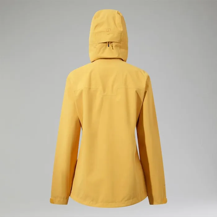Waterproof Women Berghaus Arnaby Hooded Waterproof Jacket 8211 Yellow