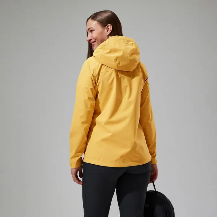 Waterproof Women Berghaus Arnaby Hooded Waterproof Jacket 8211 Yellow