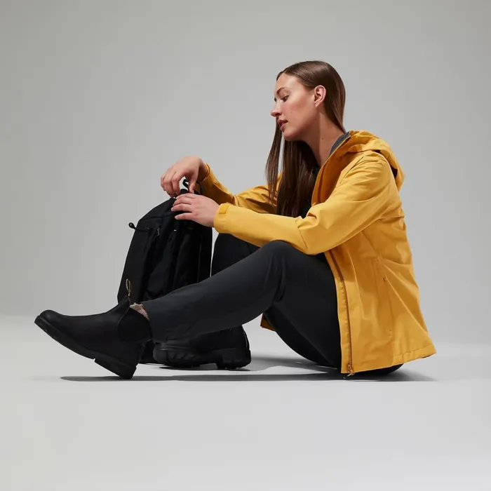 Waterproof Women Berghaus Arnaby Hooded Waterproof Jacket 8211 Yellow