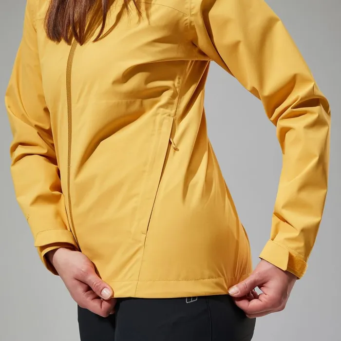Waterproof Women Berghaus Arnaby Hooded Waterproof Jacket 8211 Yellow