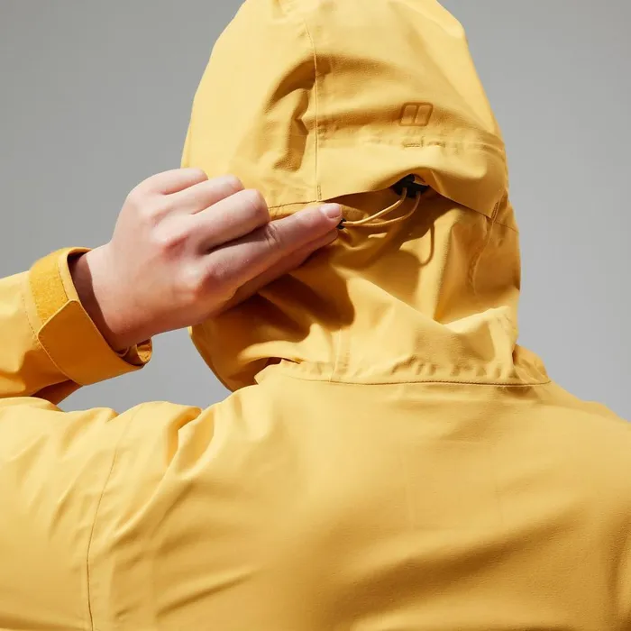 Waterproof Women Berghaus Arnaby Hooded Waterproof Jacket 8211 Yellow