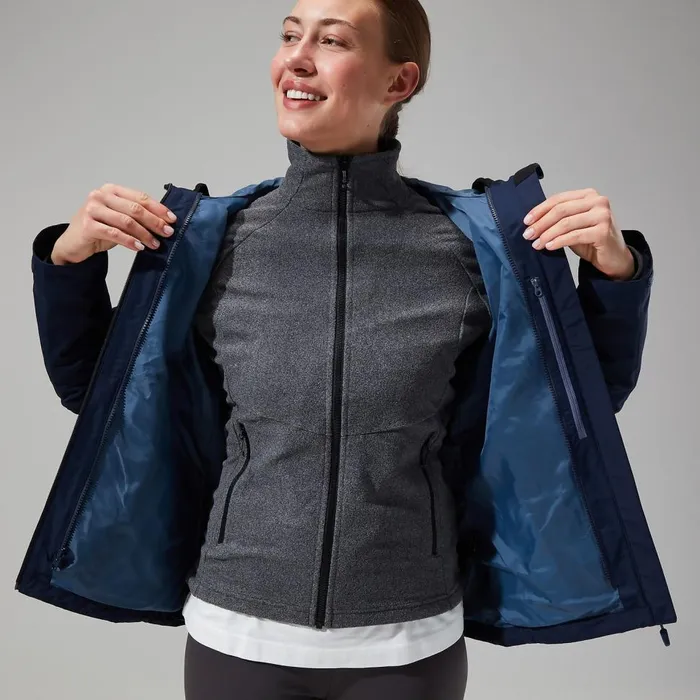 Waterproof Women Berghaus Fellmaster Gemini 3in1 Jacket 8211 Dark Blue