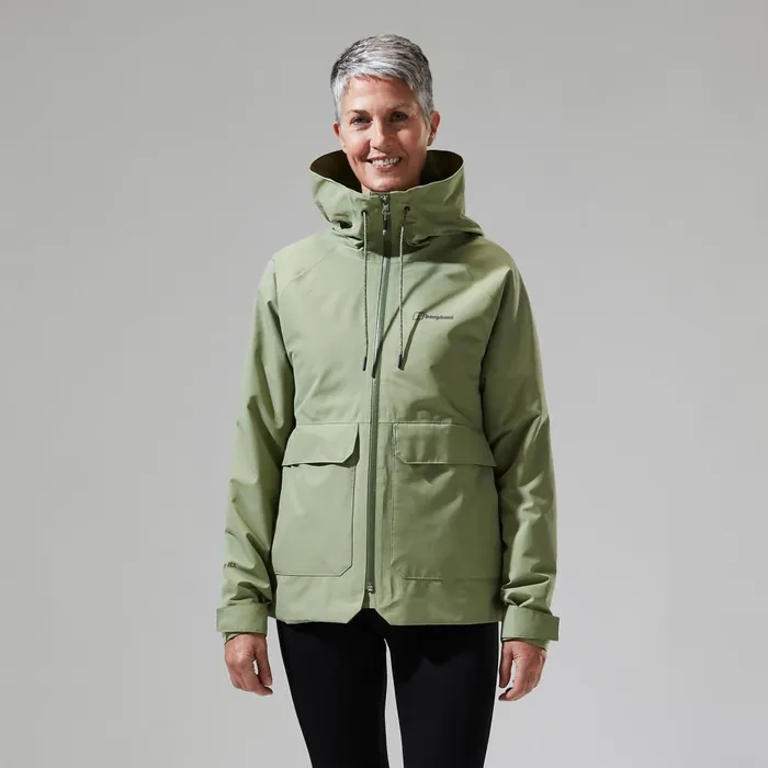 Waterproof Women Berghaus Highraise Waterproof Jacket 8211 Green