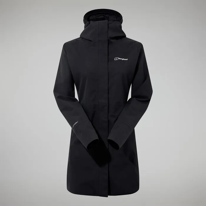 Waterproof Women Berghaus Omeara Long Jacket 8211 Black