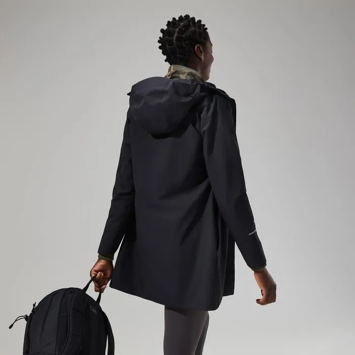 Waterproof Women Berghaus Omeara Long Jacket 8211 Black
