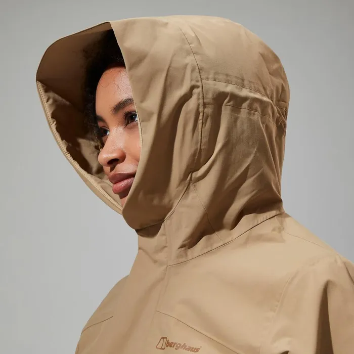 Waterproof Women Berghaus Swirlhow Hooded Waterproof Jacket 8211 TurquoiseRed