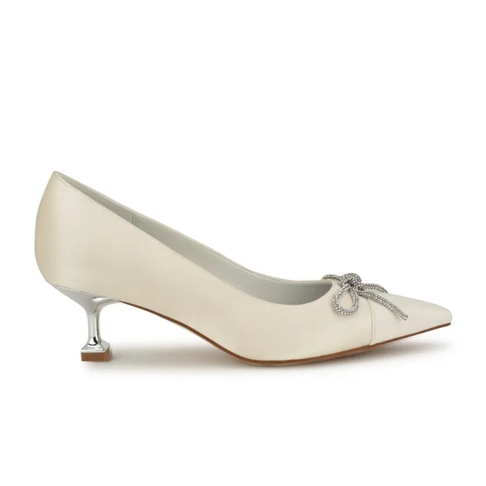 Wendon Bow Pumps Ivory Women Nine West Heels