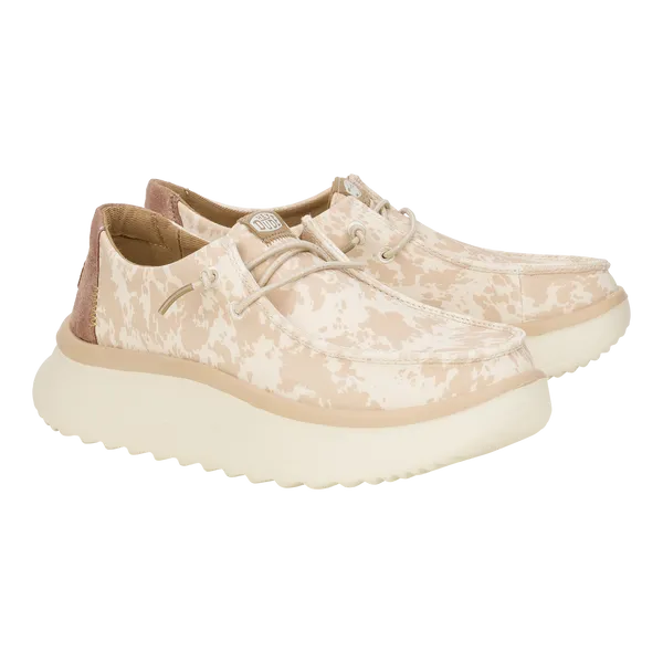 Wendy Peak Cow Platforms heydude Apparel